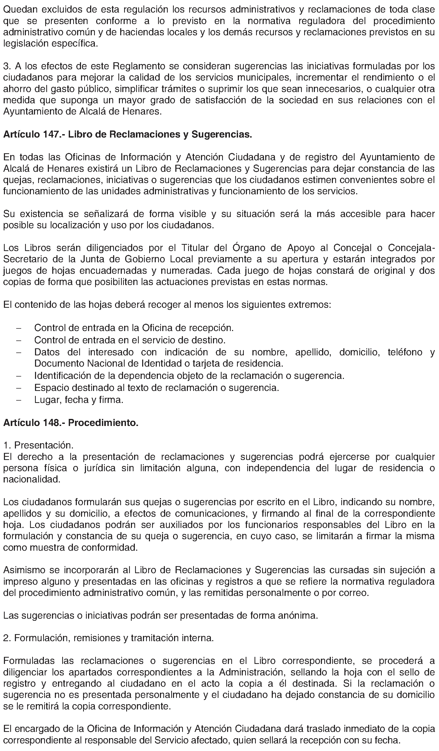 Imagen del artículo Alcalá de Henares. Organización y funcionamiento. Reglamento Orgánico Municipal