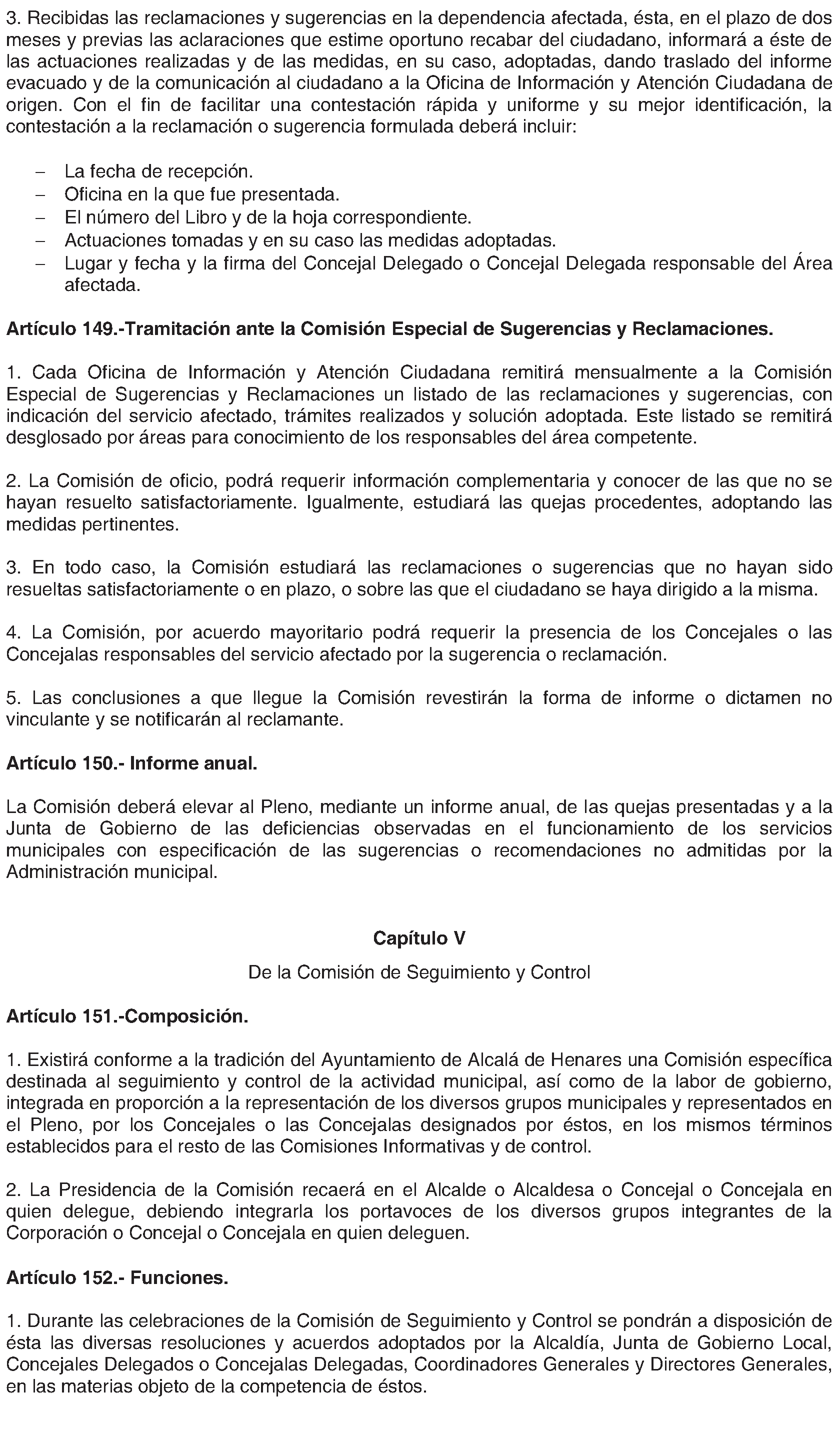 Imagen del artículo Alcalá de Henares. Organización y funcionamiento. Reglamento Orgánico Municipal