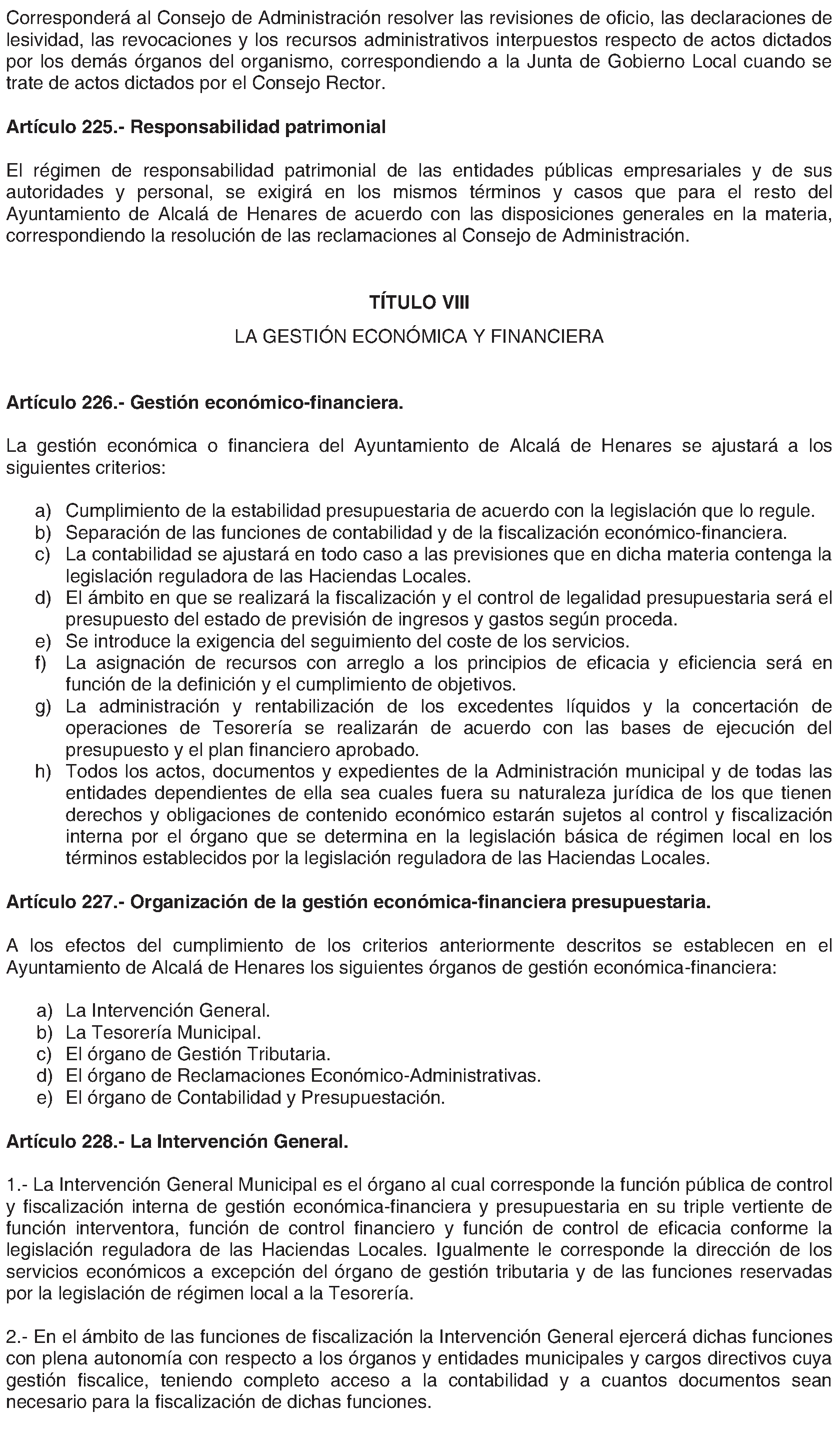 Imagen del artículo Alcalá de Henares. Organización y funcionamiento. Reglamento Orgánico Municipal