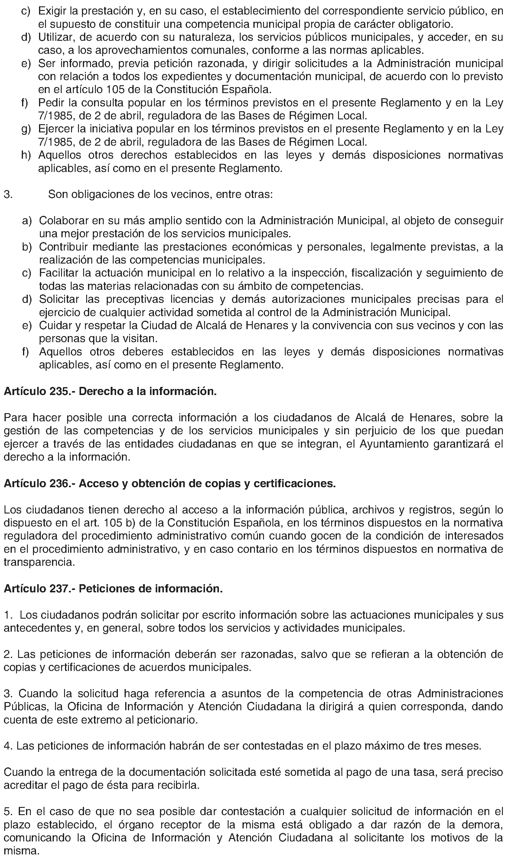 Imagen del artículo Alcalá de Henares. Organización y funcionamiento. Reglamento Orgánico Municipal