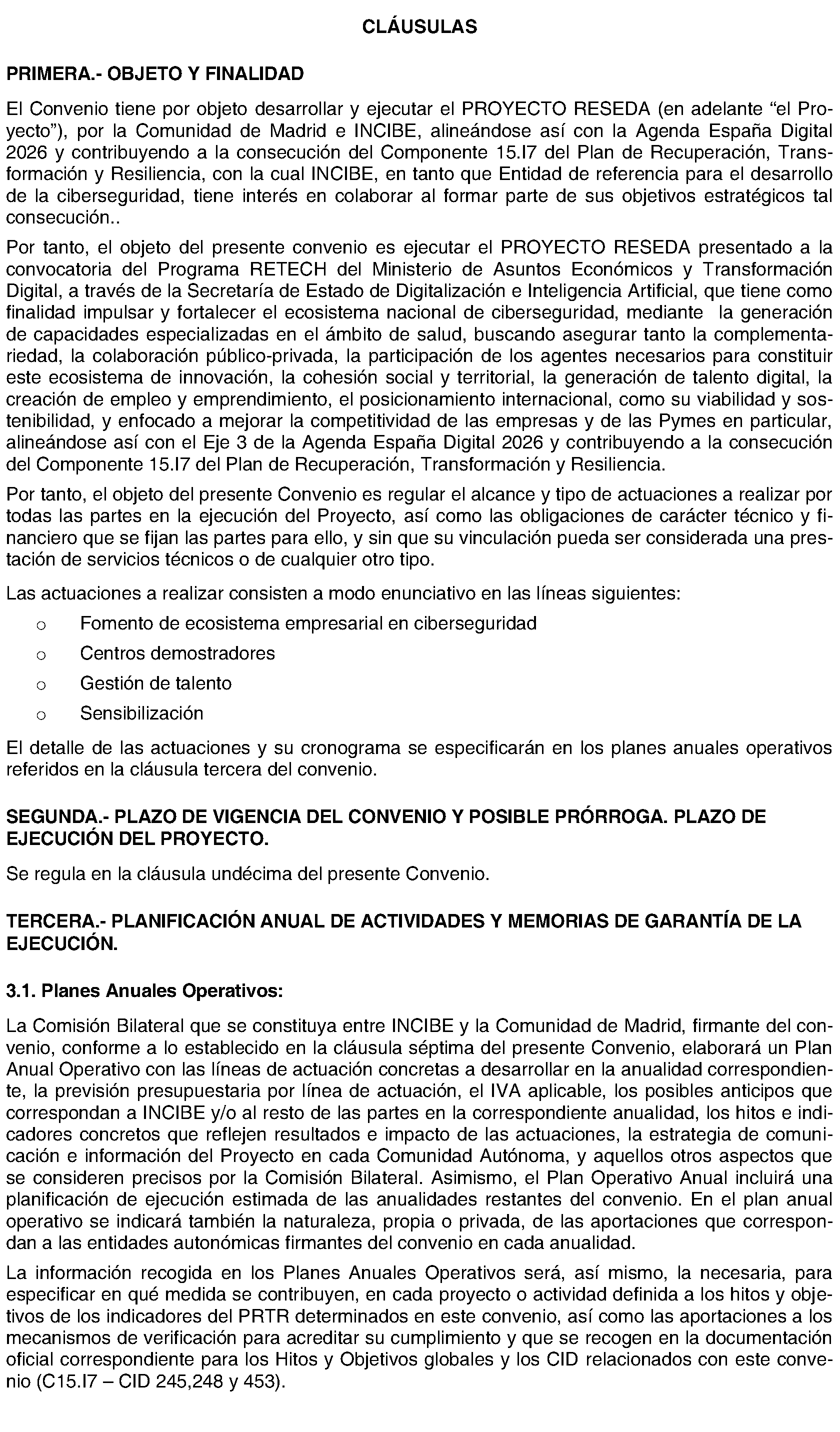 Imagen del artículo CONVENIO de colaboración de 29 de mayo de 2024, entre la Comunidad de Madrid y la S. M. E. Instituto Nacional de Ciberseguridad de España, M. P., S. A. (INCIBE), en el ámbito del Programa Retech (Redes Territoriales de Especialización Tecnológica), y en el marco del Plan de Recuperación, Transformación y Resiliencia, financiado por la Unión Europea-Next Generation EU.