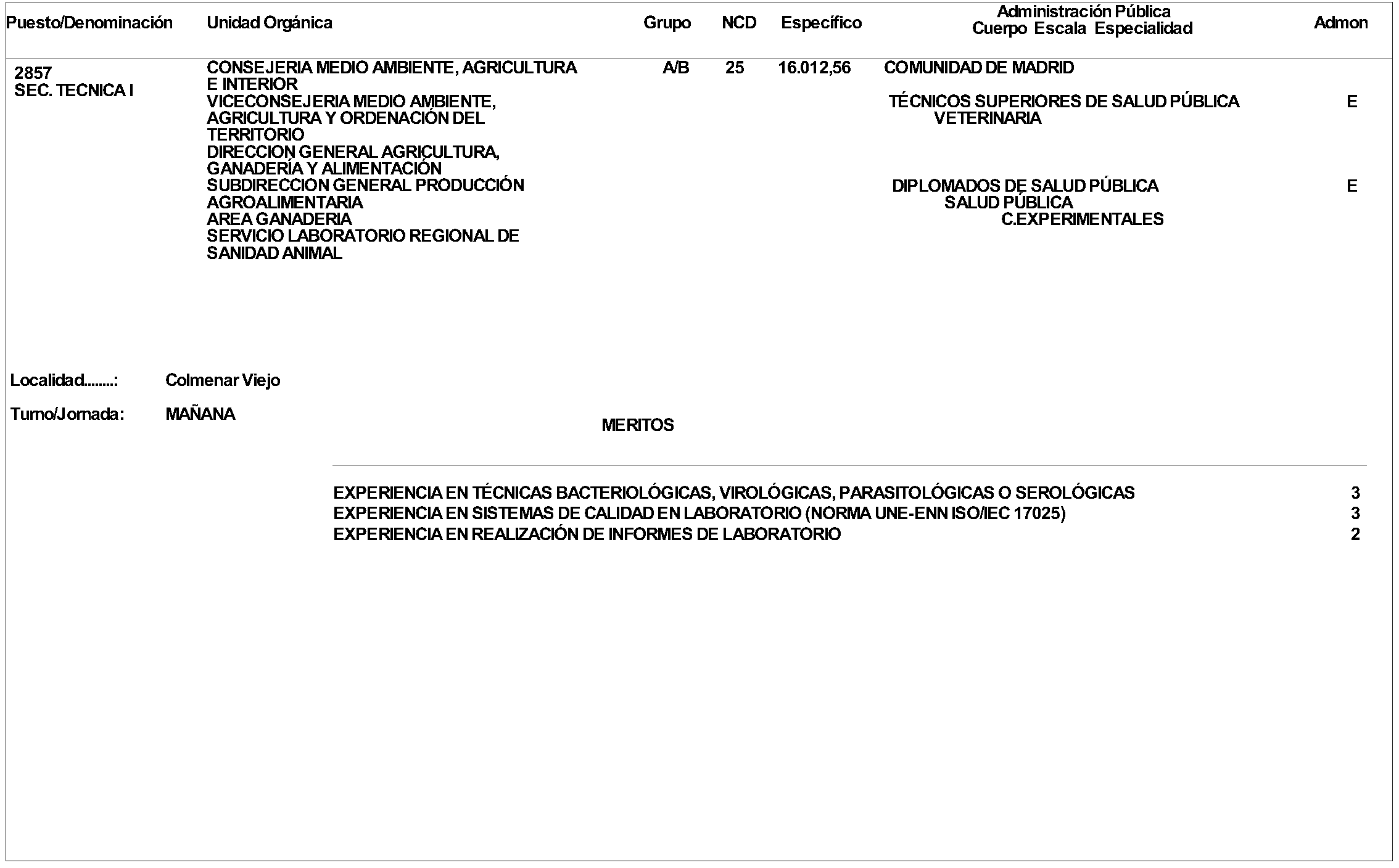 Imagen del artículo ORDEN 2335/2024, de 26 de junio, de la Consejería de Medio Ambiente, Agricultura e Interior, por la que se aprueba convocatoria pública para la provisión de puestos de trabajo vacantes en la citada Consejería, por el procedimiento de Concurso de Méritos.