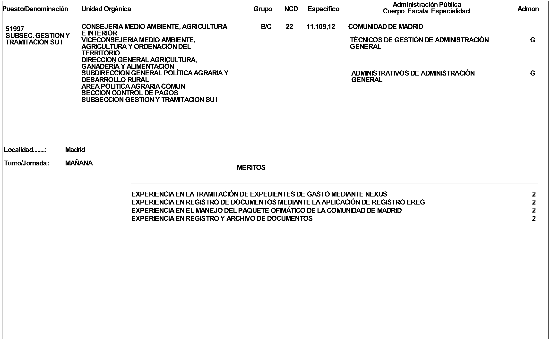 Imagen del artículo ORDEN 2335/2024, de 26 de junio, de la Consejería de Medio Ambiente, Agricultura e Interior, por la que se aprueba convocatoria pública para la provisión de puestos de trabajo vacantes en la citada Consejería, por el procedimiento de Concurso de Méritos.