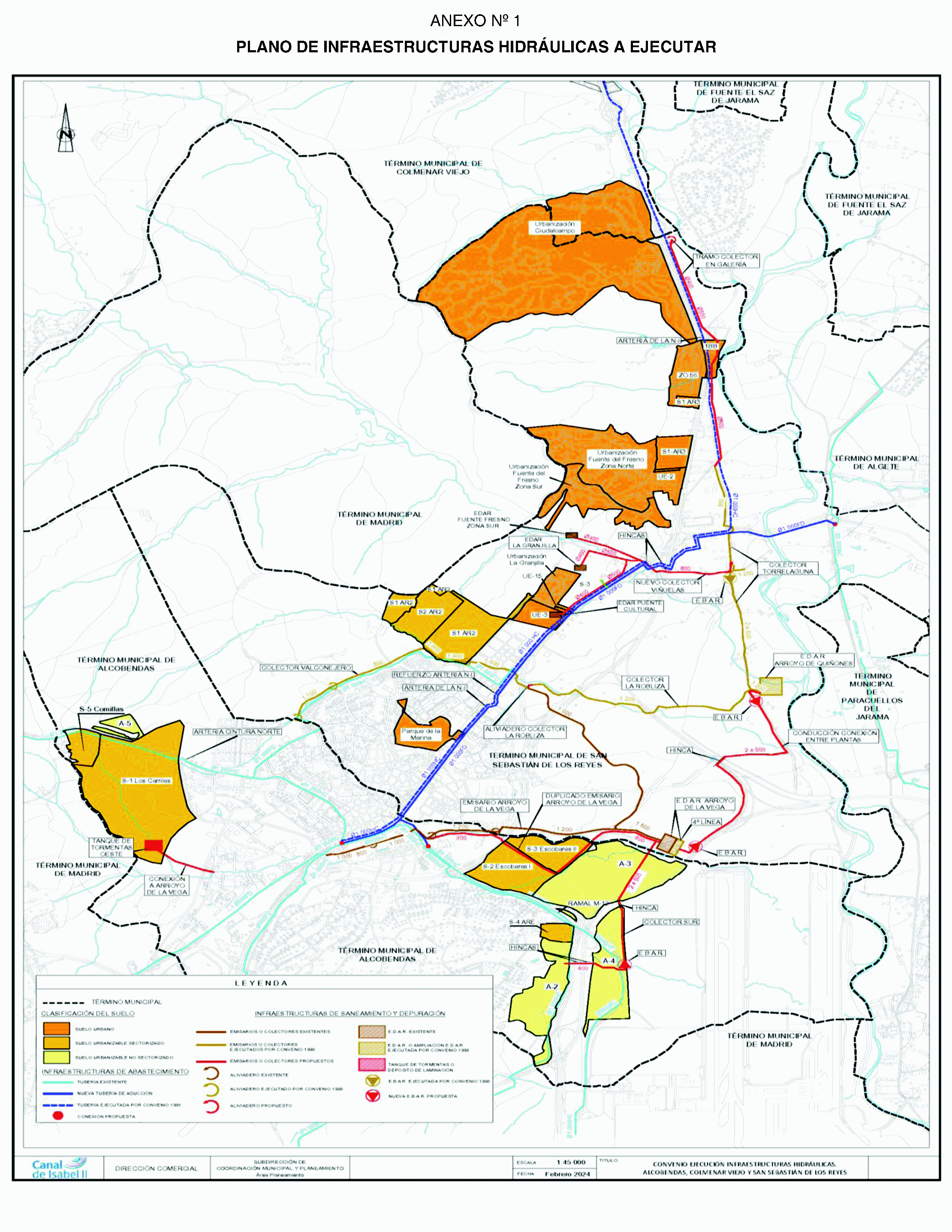 Imagen del artículo CONVENIO de 24 de junio de 2024, para la ejecución de infraestructuras hidráulicas entre los Ayuntamientos de Alcobendas, Colmenar Viejo y San Sebastián de los Reyes, Canal de Isabel II y Canal de Isabel II, S. A., M. P.