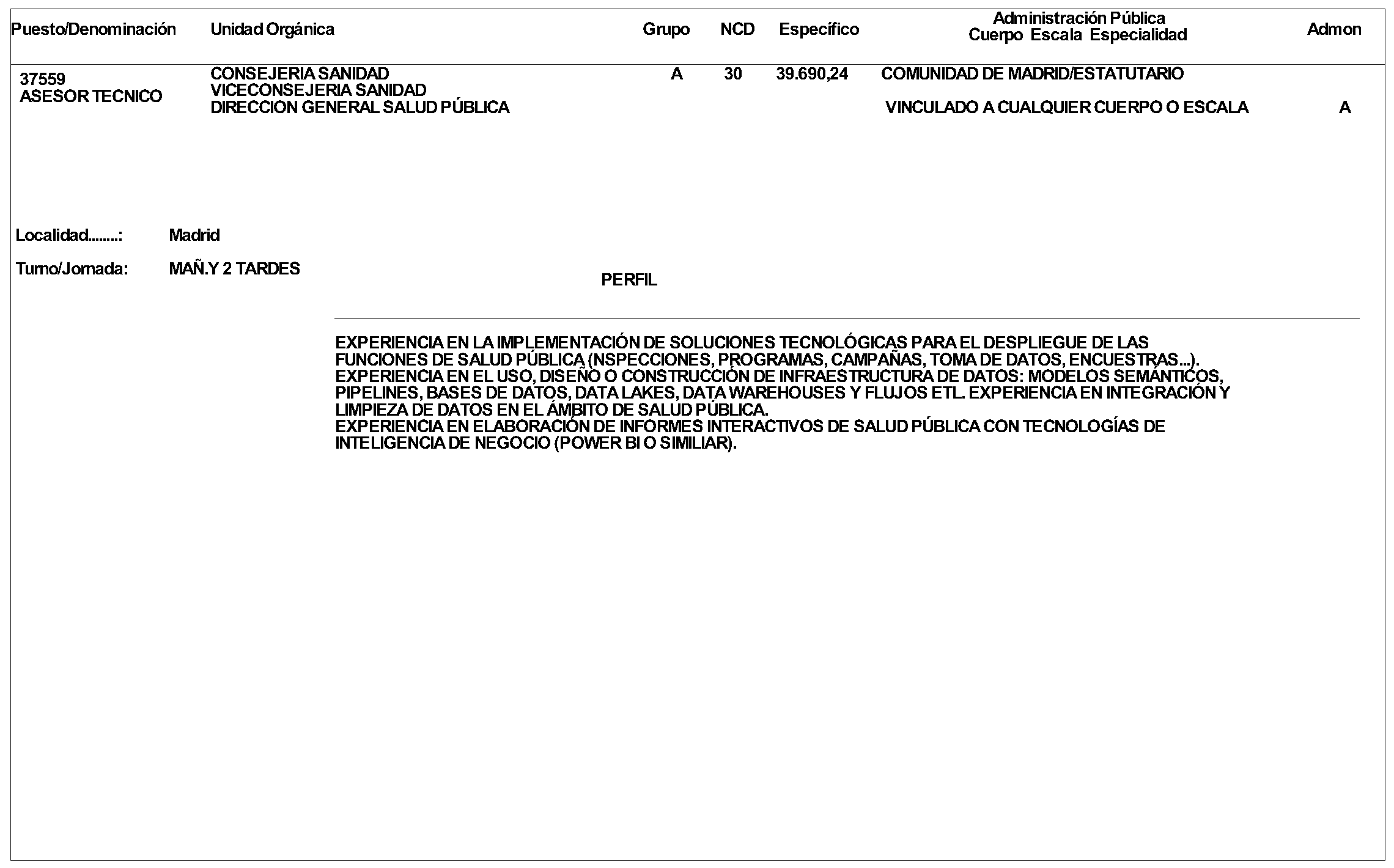 Imagen del artículo ORDEN 1060/2024, de 28 de junio, de la Consejera de Sanidad, por la que se aprueba convocatoria pública para la provisión de un puesto de trabajo vacante en la Consejería de Sanidad, por el procedimiento de Libre Designación.