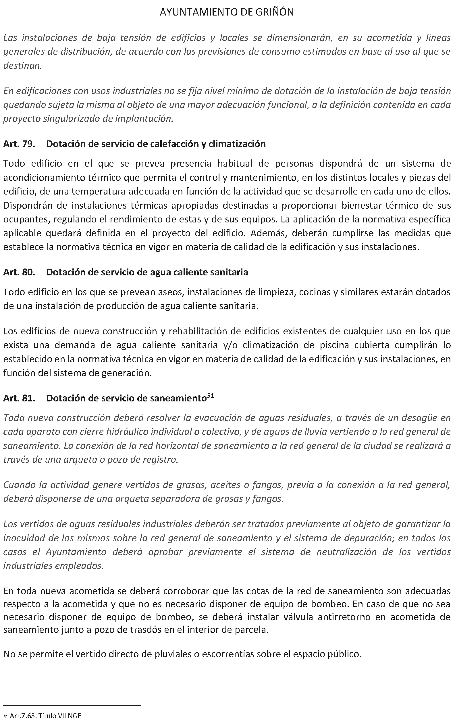 Imagen del artículo Griñón. Organización y funcionamiento. Ordenanza edificación