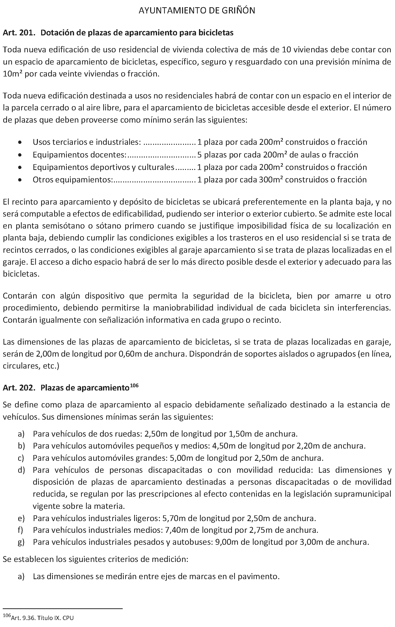 Imagen del artículo Griñón. Organización y funcionamiento. Ordenanza edificación