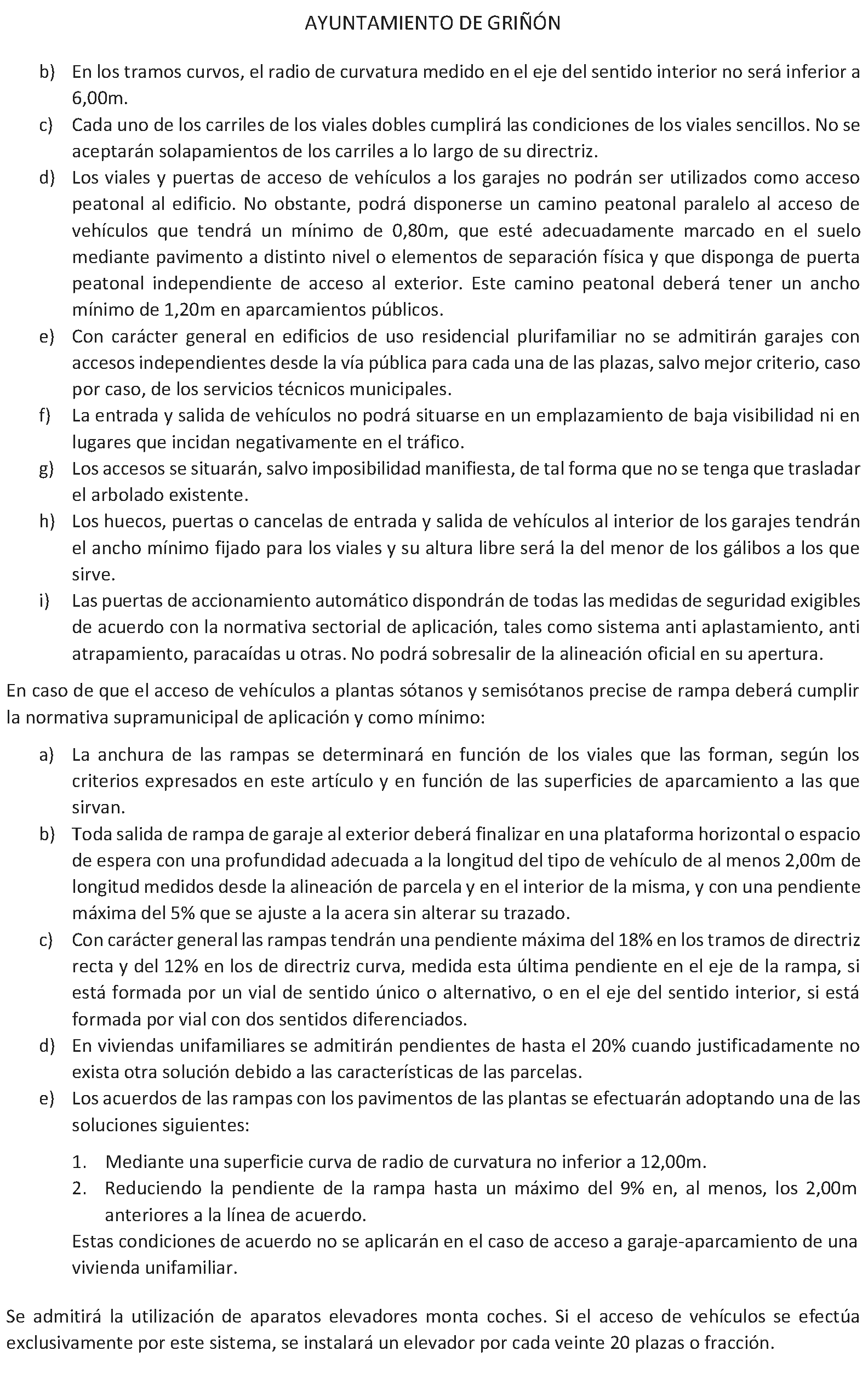 Imagen del artículo Griñón. Organización y funcionamiento. Ordenanza edificación