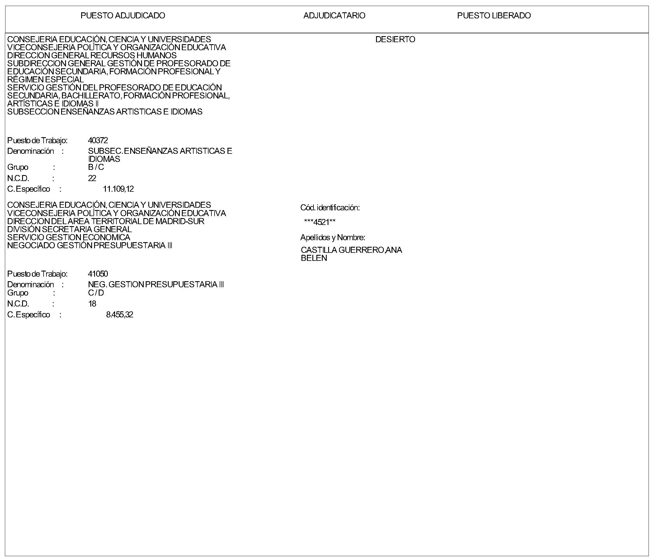 Imagen del artículo ORDEN 2927/2024, de 4 de julio, del Consejero de Educación, Ciencia y Universidades, por la que se resuelve la convocatoria aprobada mediante Orden 517/2024, de 27 de febrero (BOLETÍN OFICIAL DE LA COMUNIDAD DE MADRID de 11 de marzo de 2024) de la Consejería de Educación, Ciencia y Universidades, para la provisión de puestos de trabajo por el procedimiento de Concurso de Méritos.