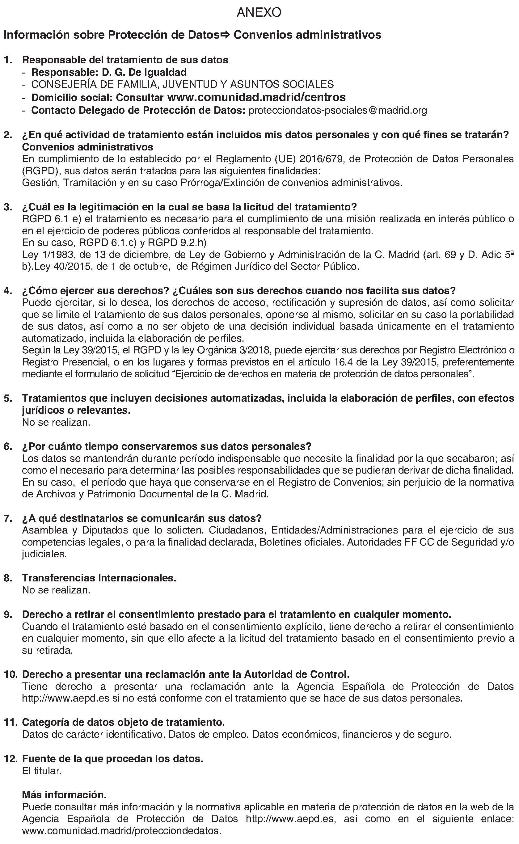 Imagen del artículo CONVENIO de colaboración de 27 de junio de 2024, entre la Comunidad de Madrid, a través de la Consejería de Familia, Juventud y Asuntos Sociales, y el Ilustre Colegio de la Abogacía de Madrid, en materia de protección, igualdad efectiva y no discriminación de las personas LGTBI en la Comunidad de Madrid.