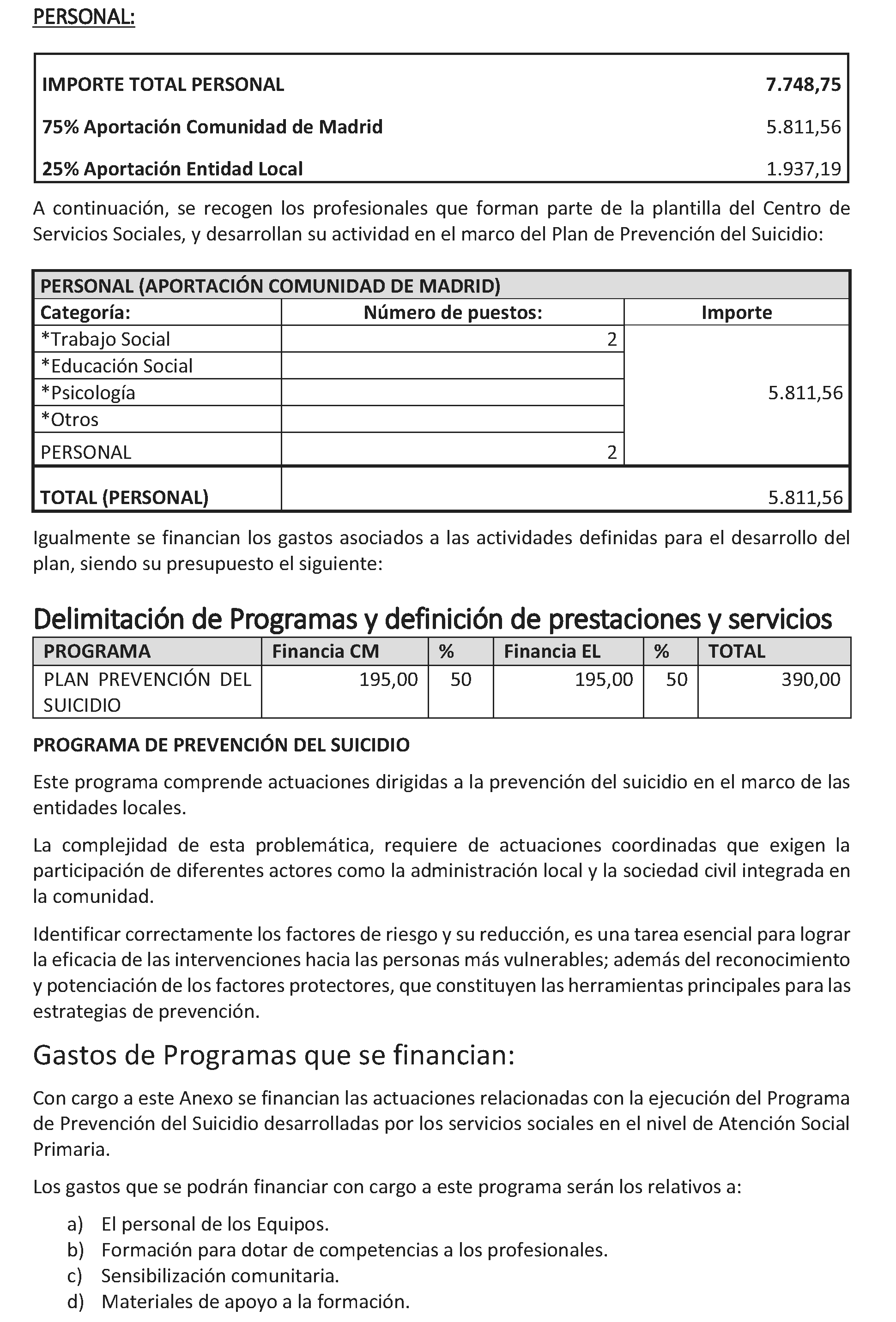 Imagen del artículo ADENDA de 2 de julio de 2024, de modificación del Convenio de colaboración entre la Comunidad de Madrid, a través de la Consejería de Familia, Juventud y Asuntos Sociales, y el Ayuntamiento de Casarrubuelos, para el desarrollo de la Atención Social Primaria y otros programas por los Servicios Sociales de las Entidades Locales para el año 2024.