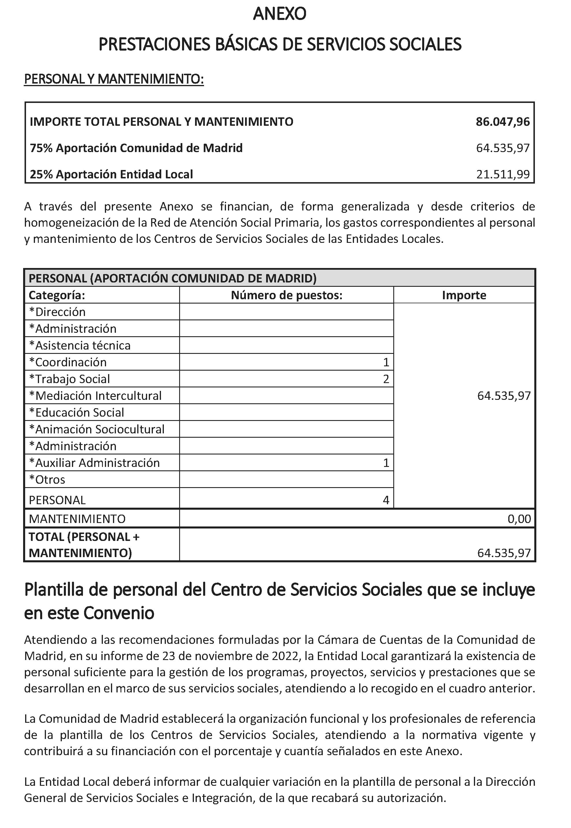 Imagen del artículo ADENDA de 2 de julio de 2024, de modificación del convenio de colaboración entre la Comunidad de Madrid, a través de la Consejería de Familia, Juventud y Asuntos Sociales y el Ayuntamiento de Villalbilla, para el desarrollo de la Atención Social Primaria y otros programas por los Servicios Sociales de las Entidades Locales para el año 2024.