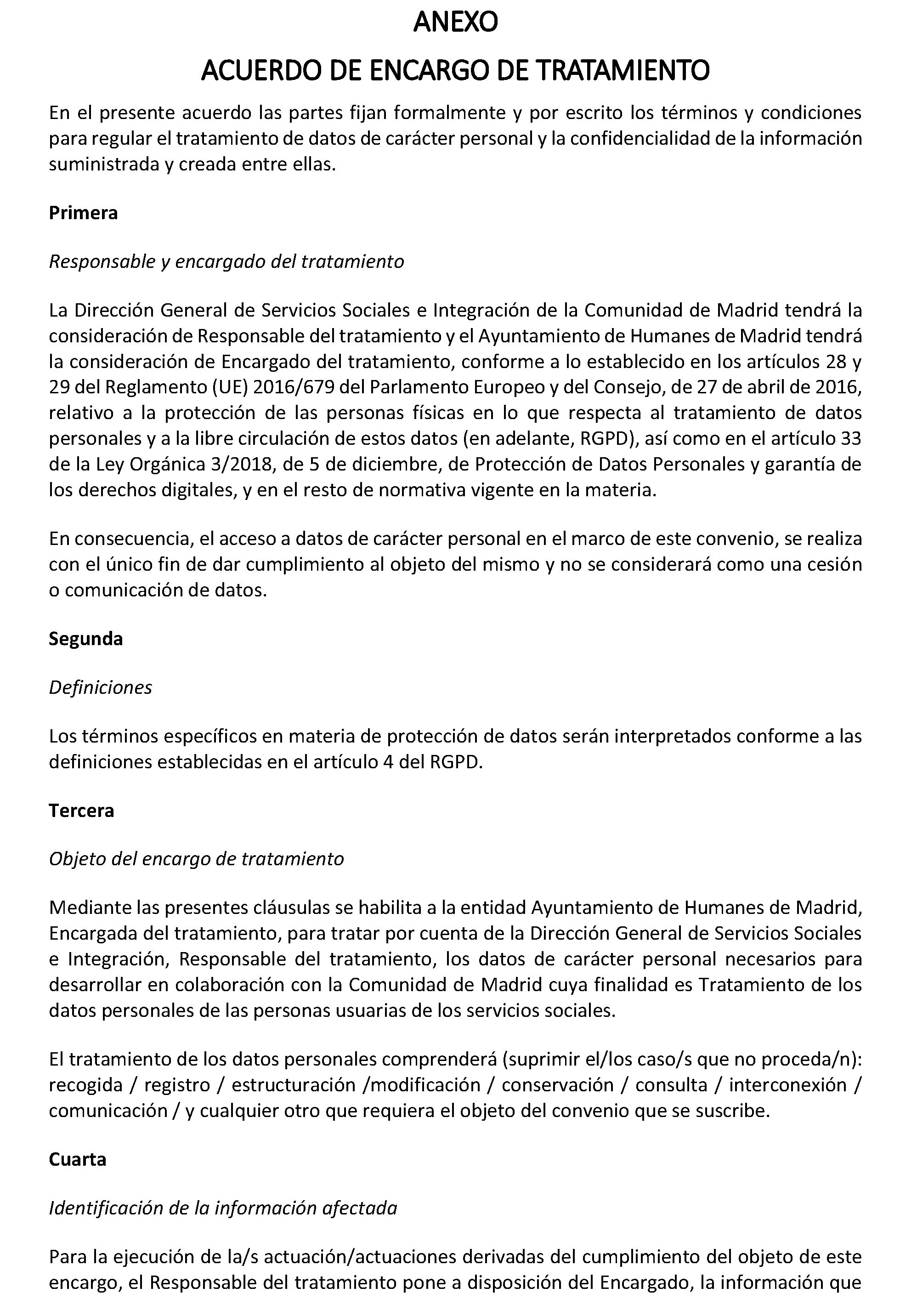 Imagen del artículo ADENDA de 4 de julio de 2024, de modificación del convenio de colaboración entre la Comunidad de Madrid, a través de la Consejería de Familia, Juventud y Asuntos Sociales y el Ayuntamiento de Humanes de Madrid para el desarrollo de la Atención Social Primaria y otros programas por los Servicios Sociales de las Entidades Locales para el año 2024.