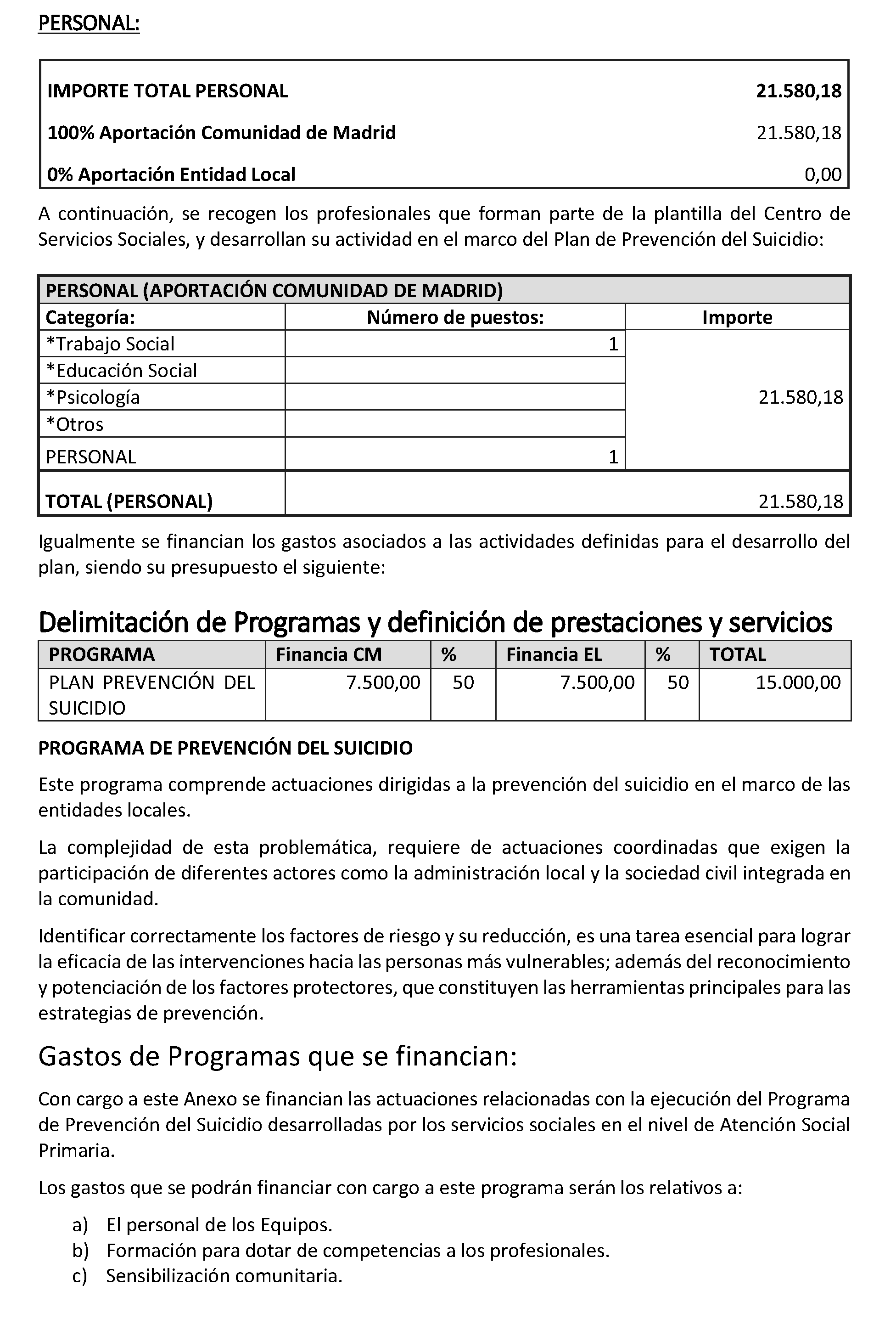 Imagen del artículo ADENDA de 4 de julio de 2024, de modificación del convenio de colaboración entre la Comunidad de Madrid, a través de la Consejería de Familia, Juventud y Asuntos Sociales y la Mancomunidad de Servicios Sociales Vega del Guadalix, para el desarrollo de la Atención Social Primaria y otros programas por los Servicios Sociales de las Entidades Locales para el año 2024.