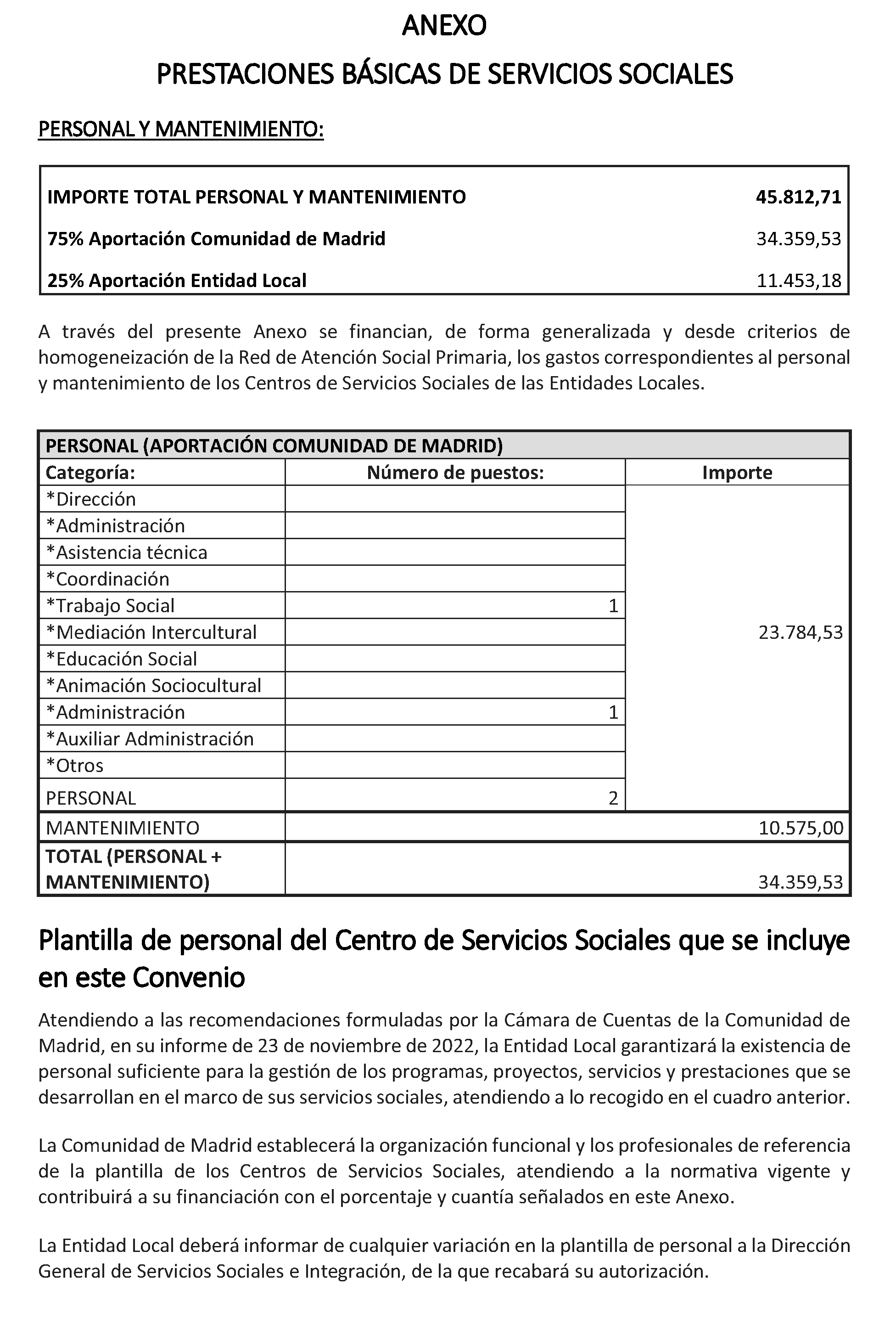 Imagen del artículo ADENDA de 4 de julio de 2024, de modificación del convenio de colaboración entre la Comunidad de Madrid, a través de la Consejería de Familia, Juventud y Asuntos Sociales y el Ayuntamiento de Navas del Rey, para el desarrollo de la Atención Social Primaria y otros programas por los Servicios Sociales de las Entidades Locales para el año 2024.