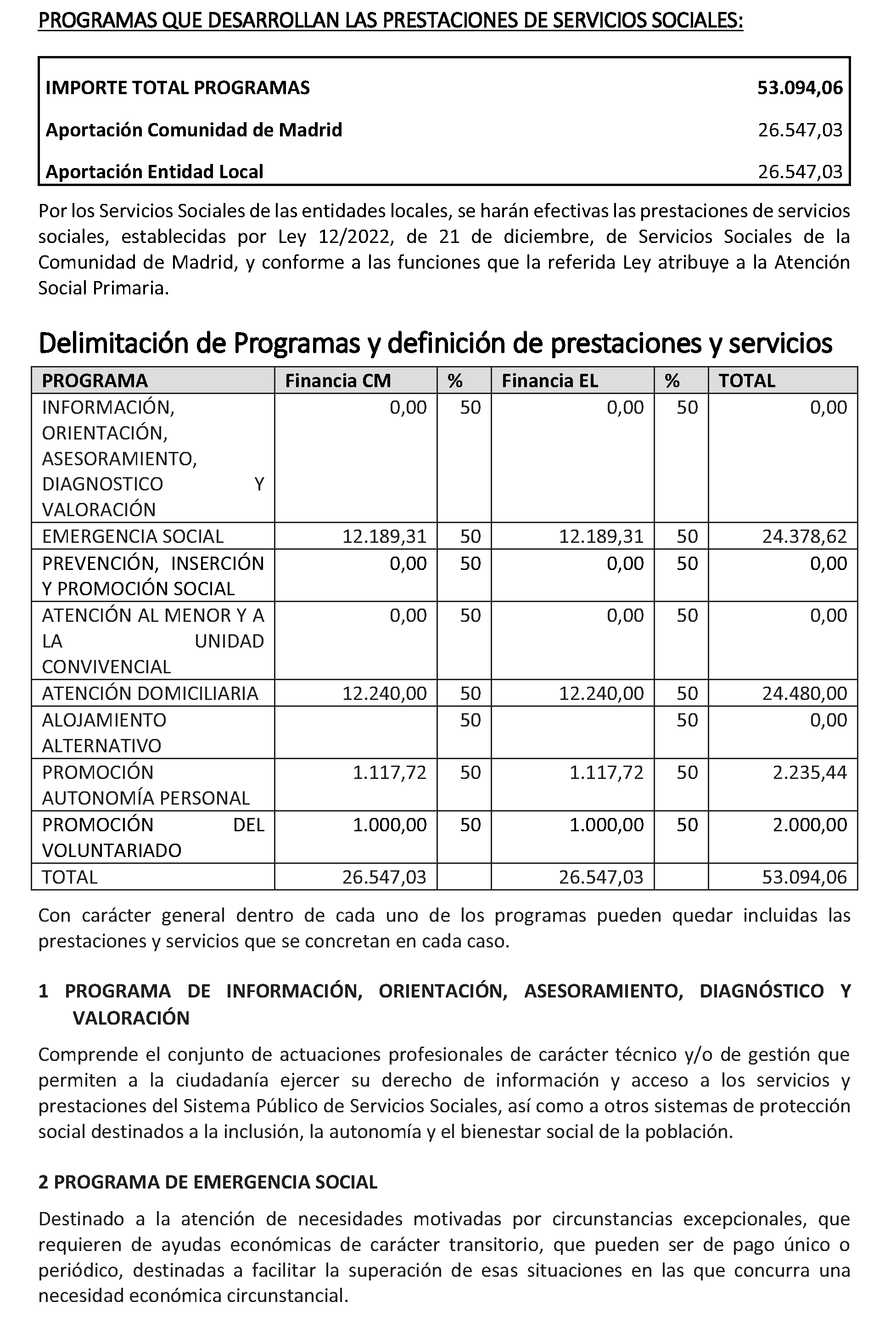 Imagen del artículo ADENDA de 4 de julio de 2024, de modificación del convenio de colaboración entre la Comunidad de Madrid, a través de la Consejería de Familia, Juventud y Asuntos Sociales y el Ayuntamiento de Navas del Rey, para el desarrollo de la Atención Social Primaria y otros programas por los Servicios Sociales de las Entidades Locales para el año 2024.